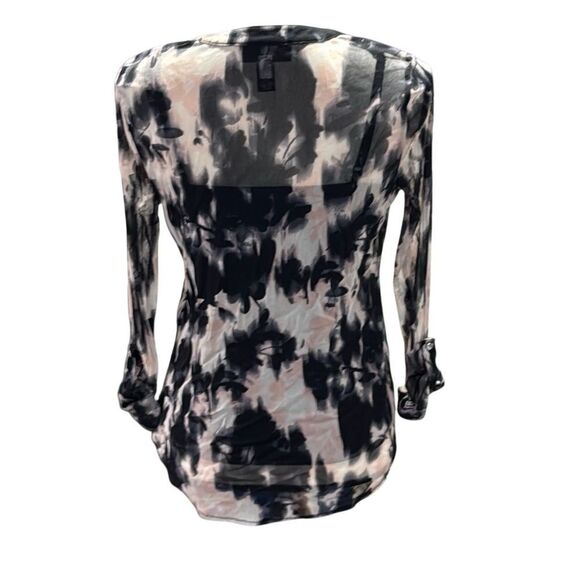 INC sheer blouse with removable v-neck camisole - Picture 4 of 5